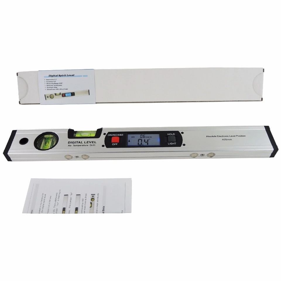 German Digital Level, high precision electronic level with digital display + angle ruler function